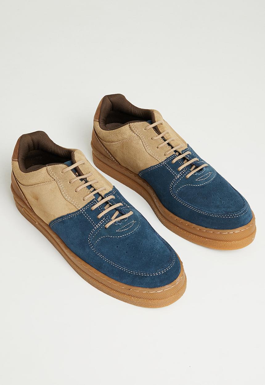 Grasshoppers - Aiden sneaker - denim/mushroom/brown