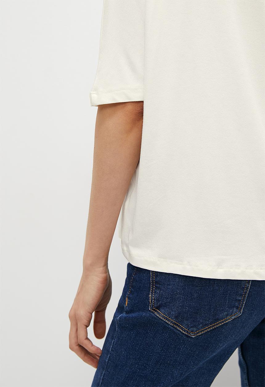 edit - One shoulder dolmain top - milk