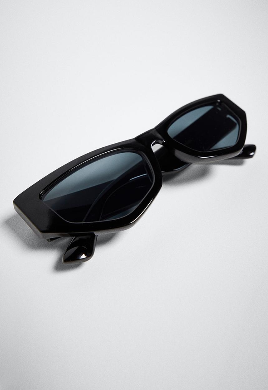 MANGO - Acetate frame sunglasses - black