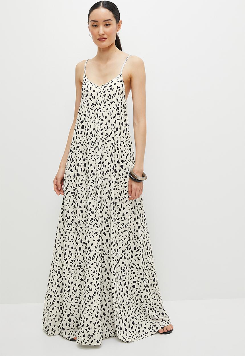 edit - Strappy a-line maxi - minimal animal