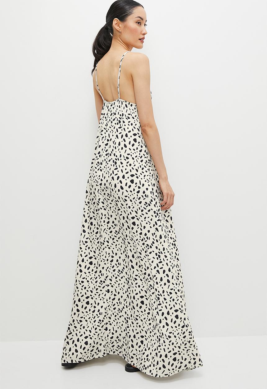 edit - Strappy a-line maxi - minimal animal