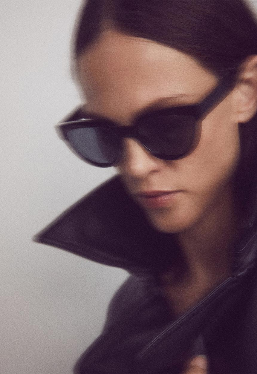 MANGO - Acetate frame sunglasses - black