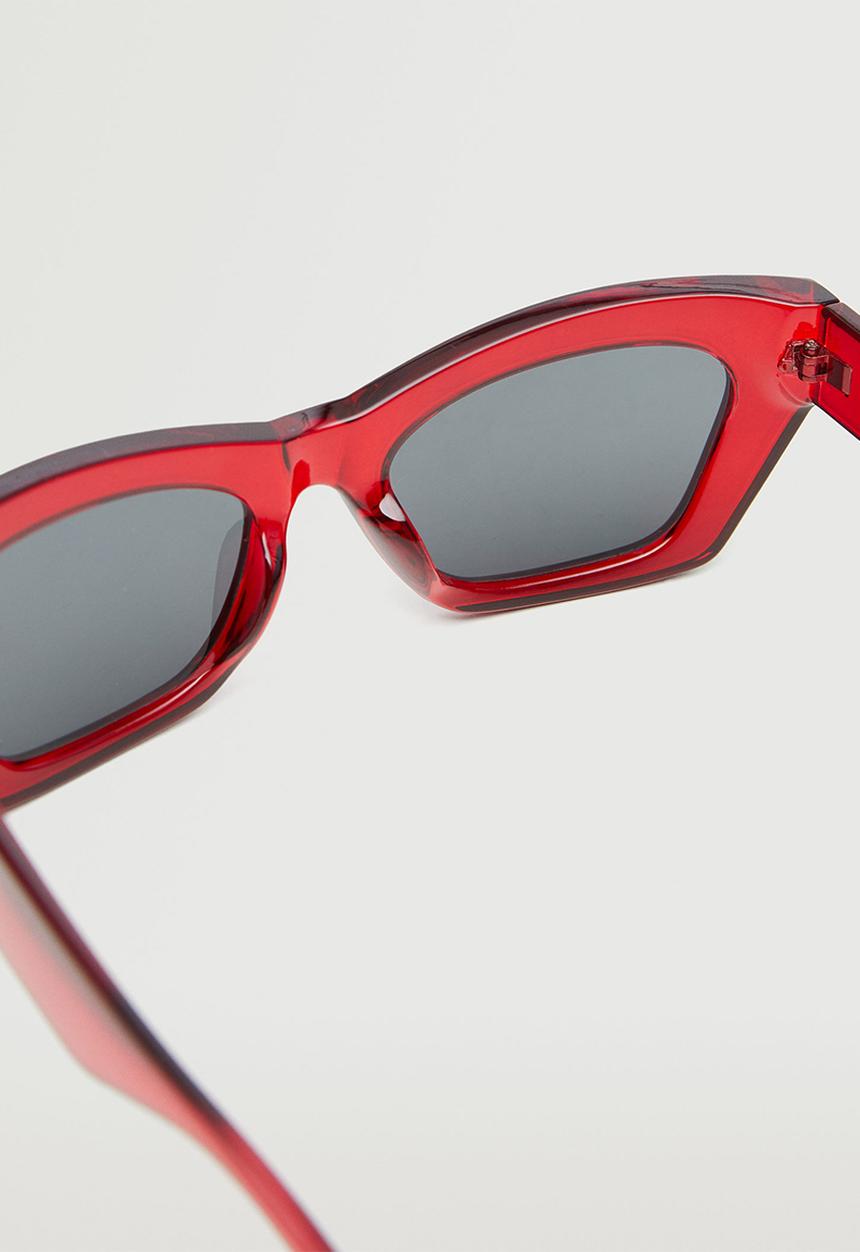 MANGO - Acetate frame sunglasses - red