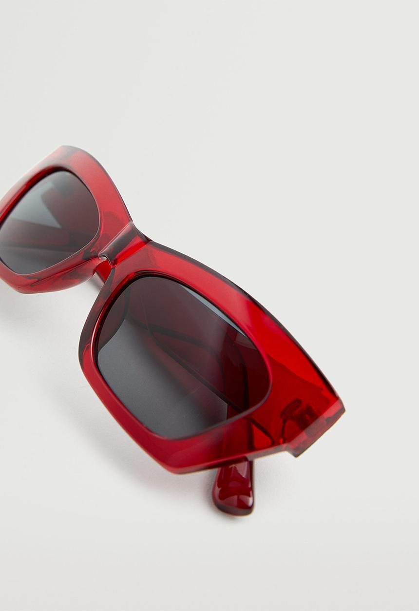 MANGO - Acetate frame sunglasses - red