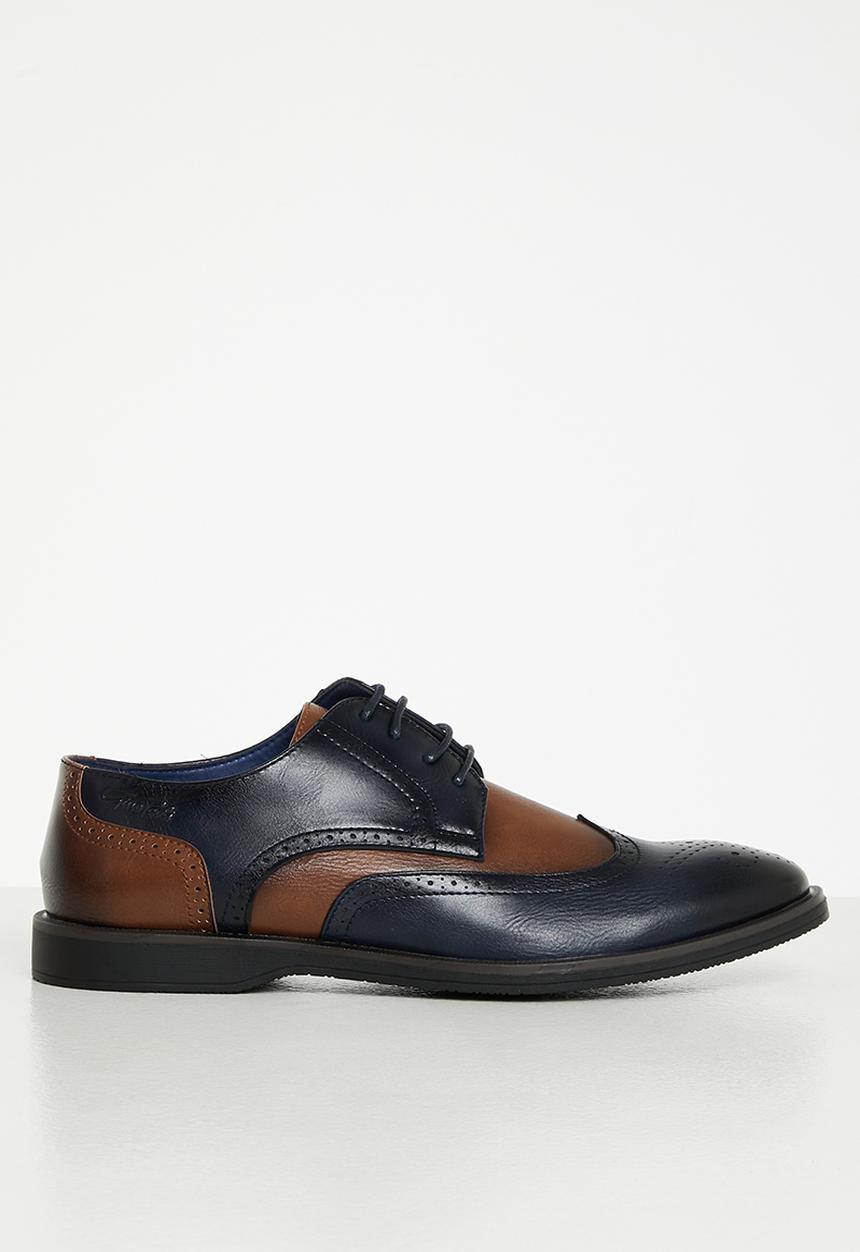 Gino Paoli - Andrew formal shoes - navy & tan