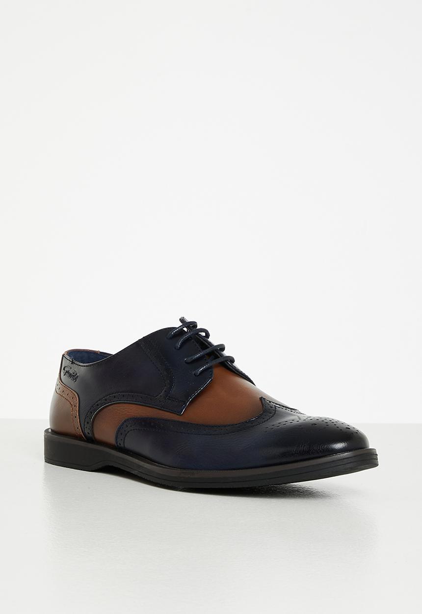 Gino Paoli - Andrew formal shoes - navy & tan