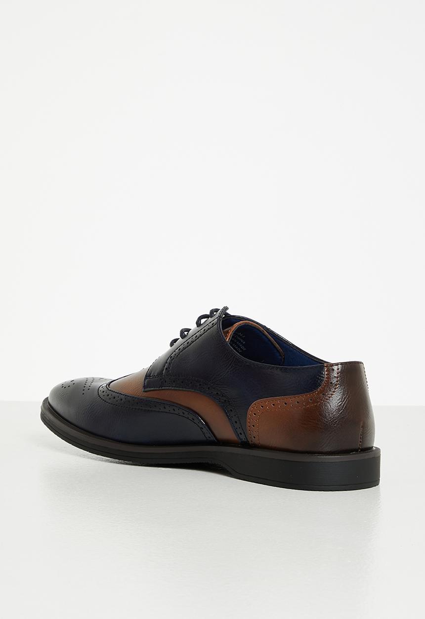Gino Paoli - Andrew formal shoes - navy & tan