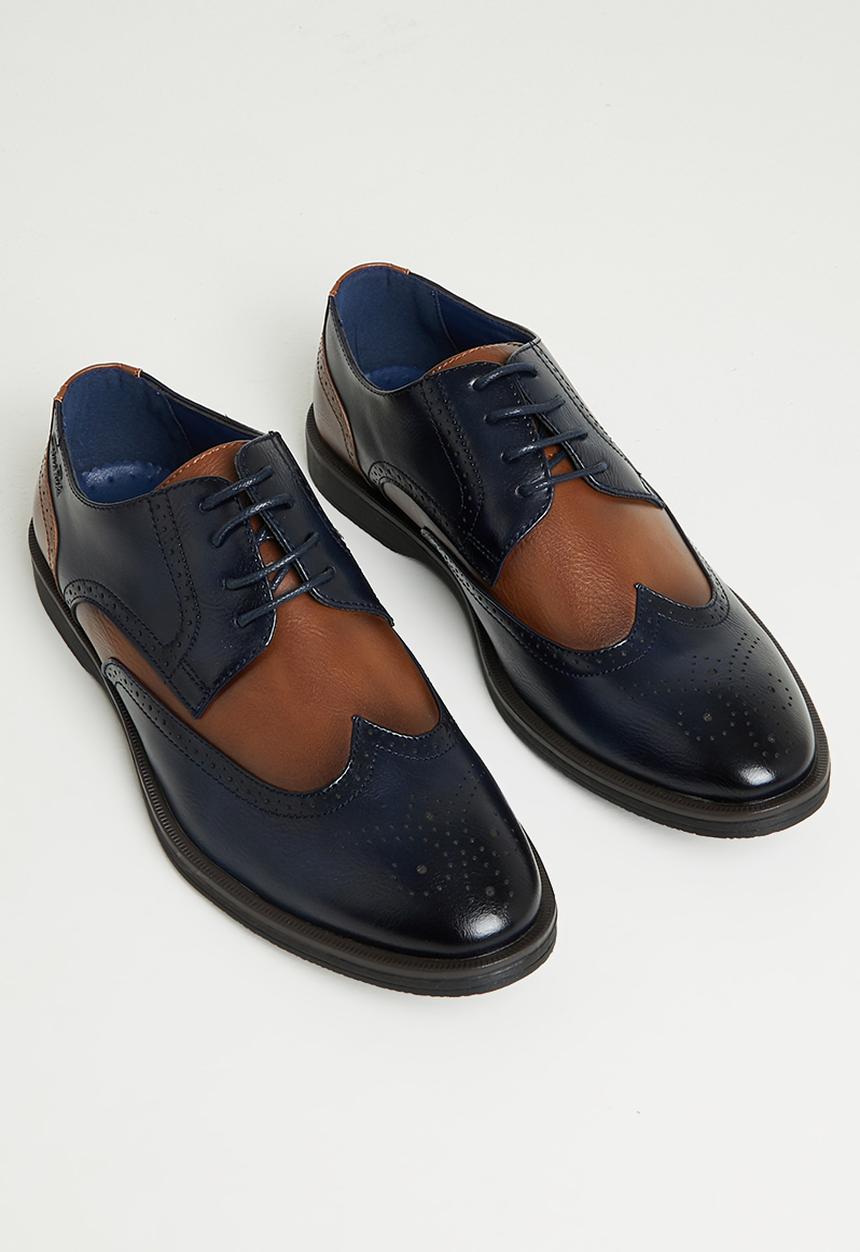 Gino Paoli - Andrew formal shoes - navy & tan
