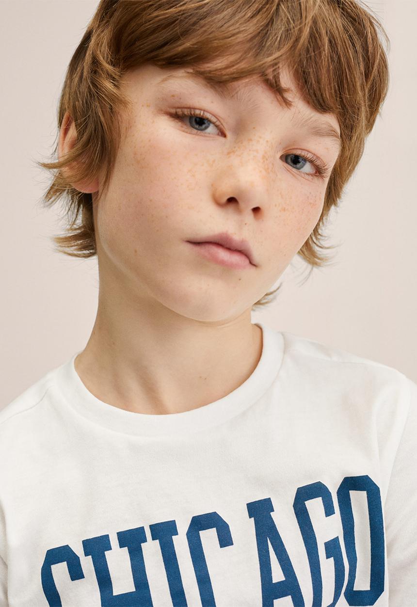 MANGO - T-shirt boston - white