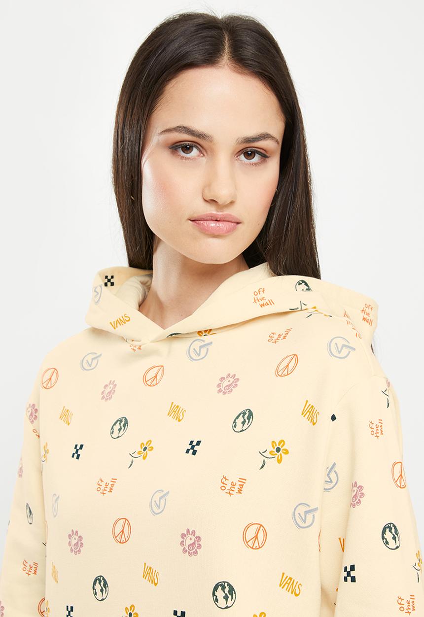 Vans - In our hands long sleeve hoodie - stone