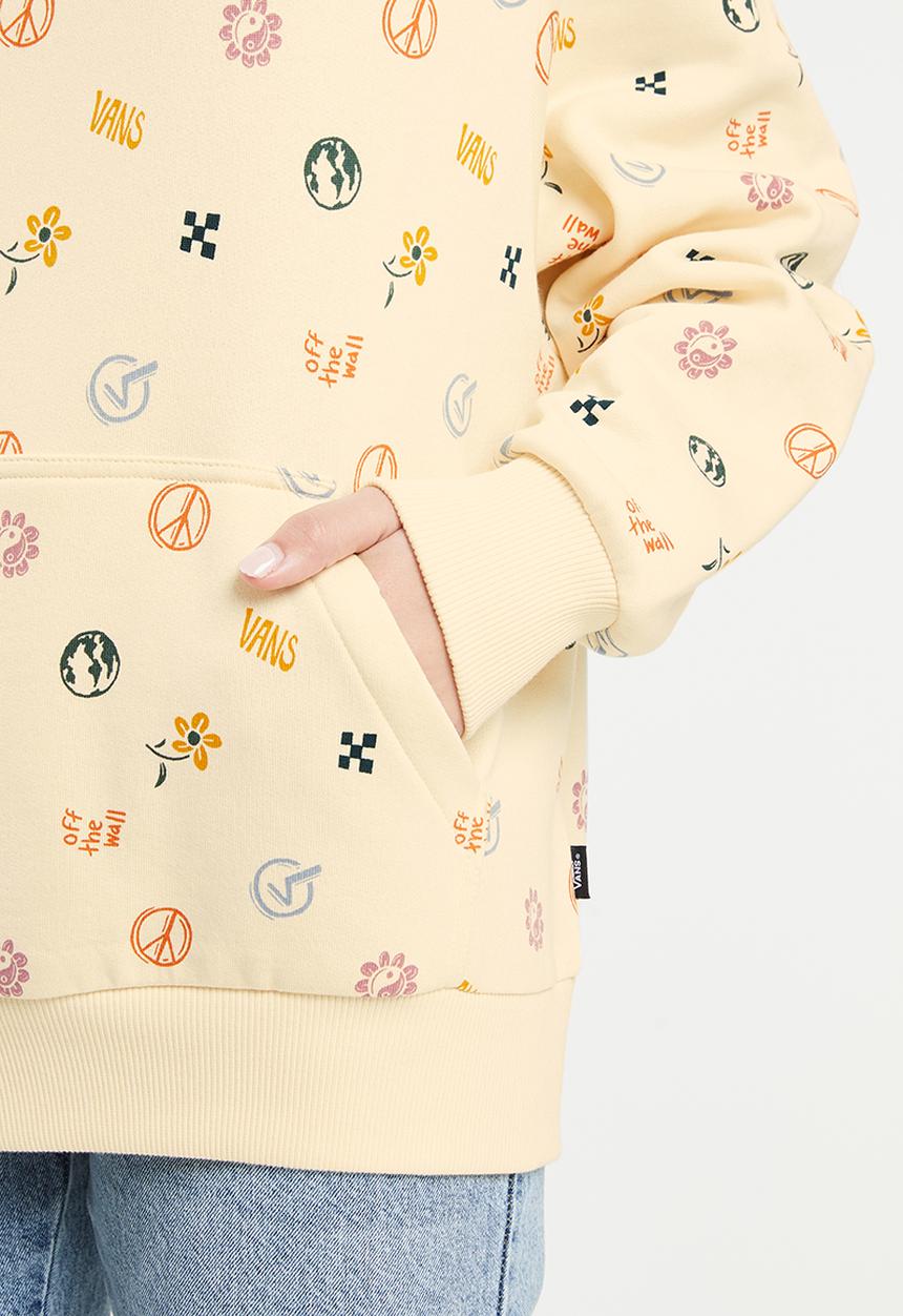 Vans - In our hands long sleeve hoodie - stone