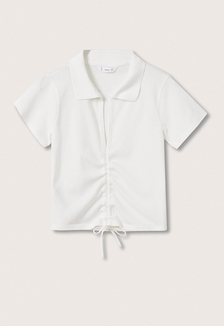 MANGO - Polo shirt lazo - white