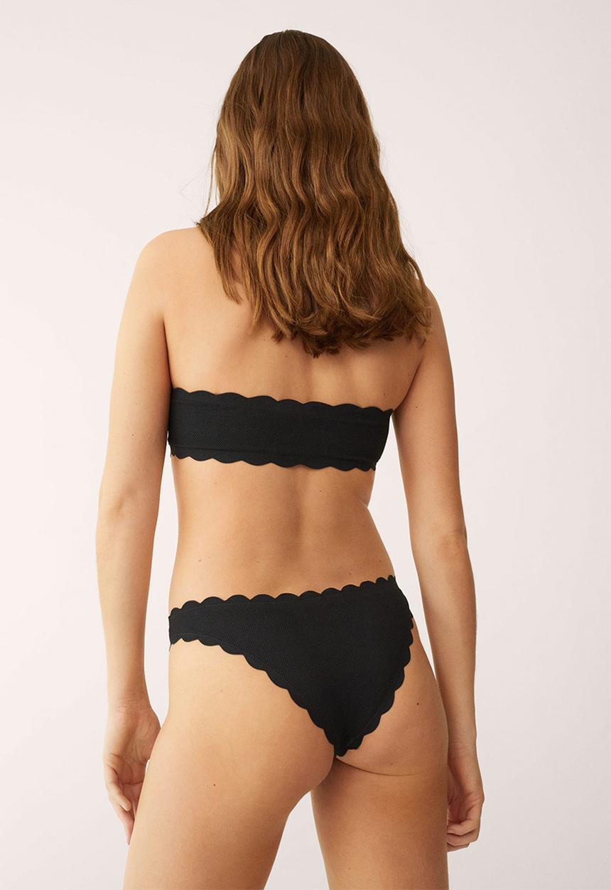 MANGO - Bikini top ondas - black