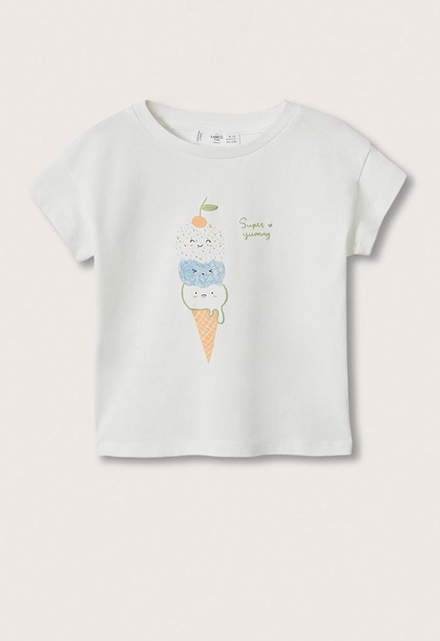 MANGO - T-shirt yummy - white
