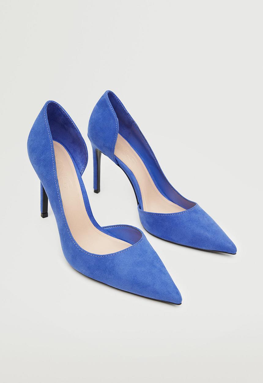 MANGO - Audrey3 asymmetric stiletto heel - medium blue
