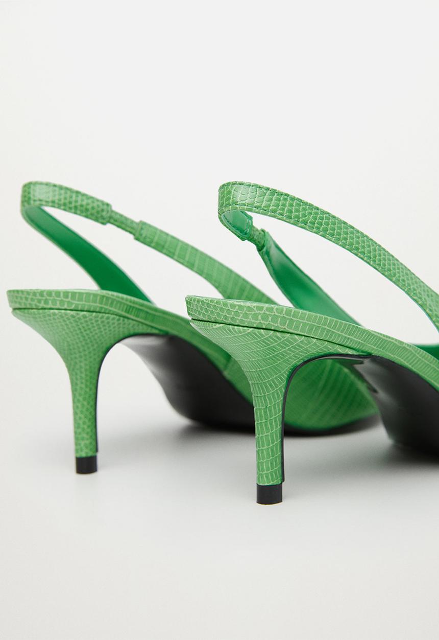 MANGO - Lady pointed toe heel - green