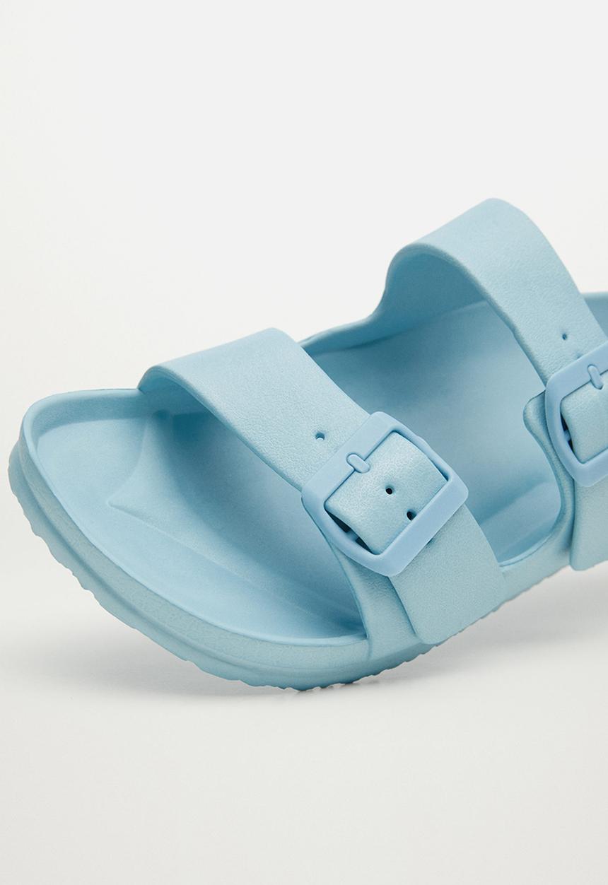 MANGO - Sandals biorub - pastel blue