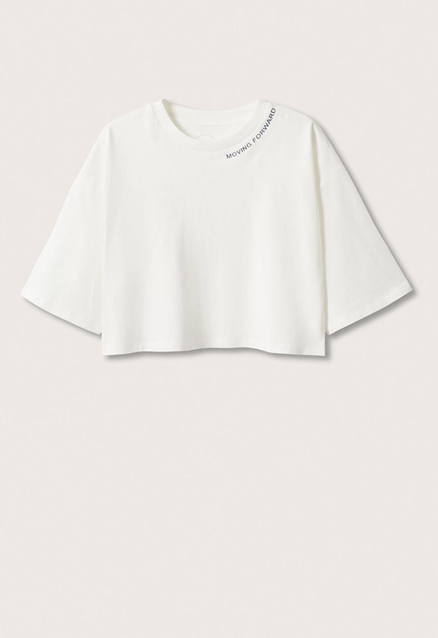 MANGO - T-shirt moving - white