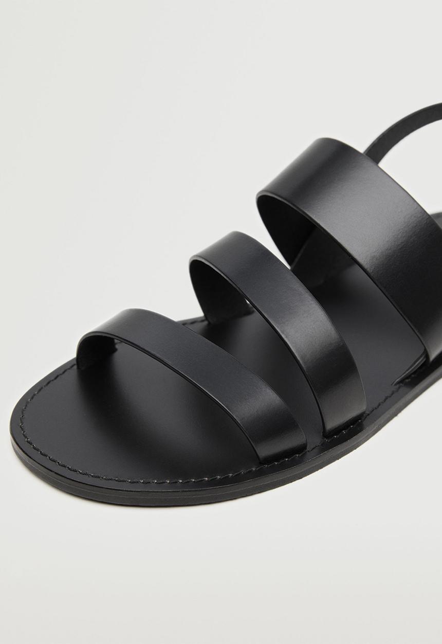 MANGO - Sandals romana 2 - black