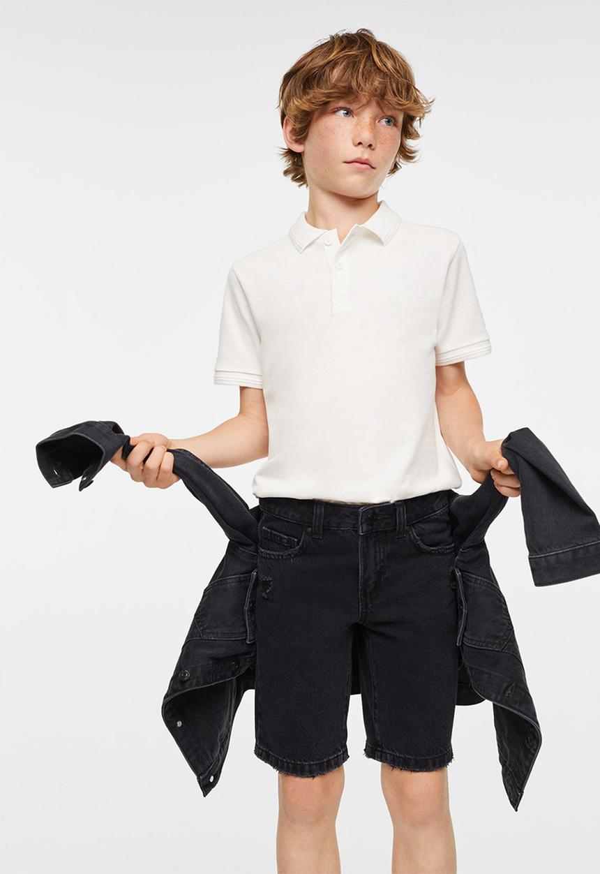 MANGO - Polo shirt javier - white