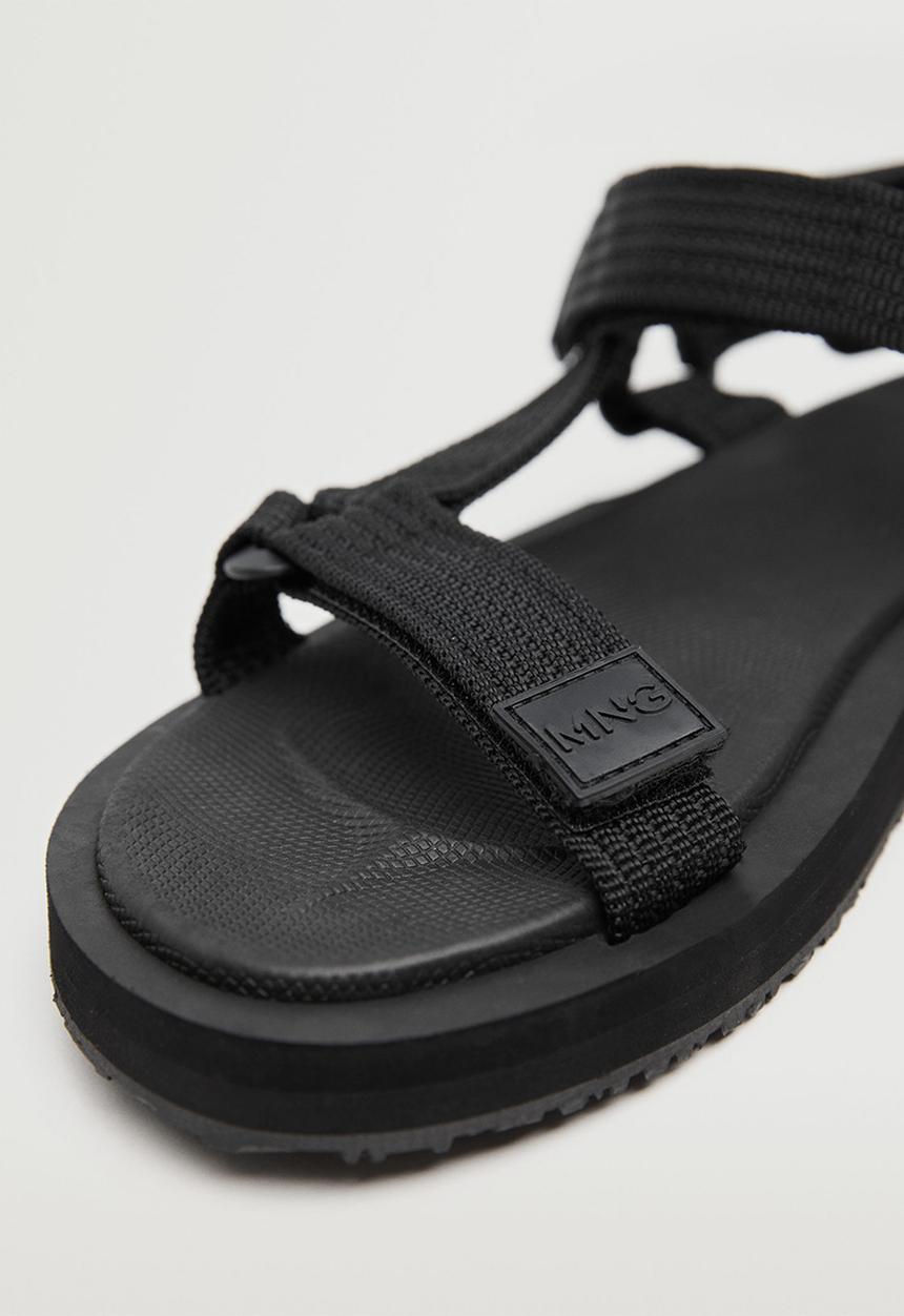 MANGO - Sandals santrec - black