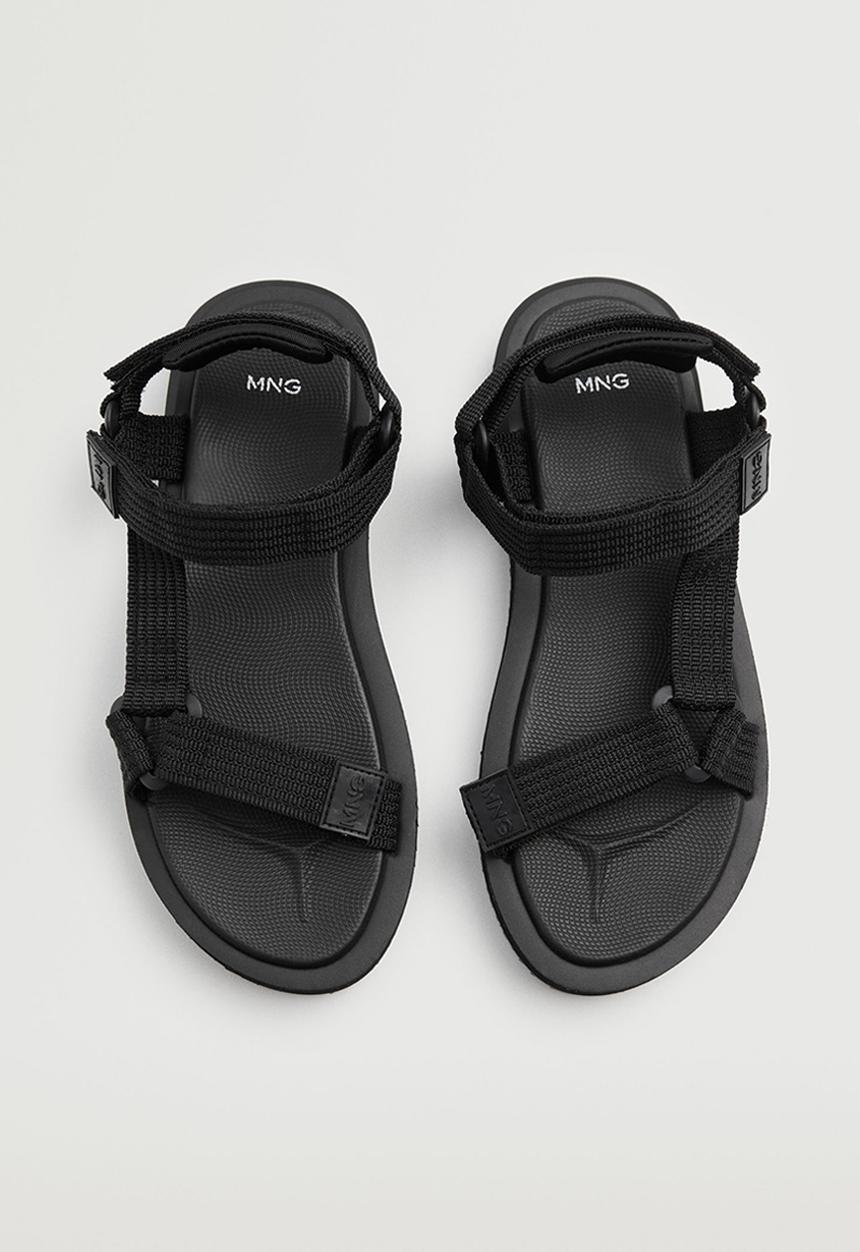 MANGO - Sandals santrec - black