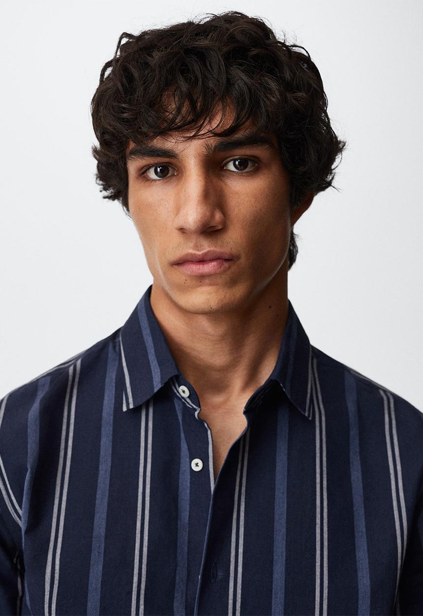 MANGO - Shirtgefares - blue