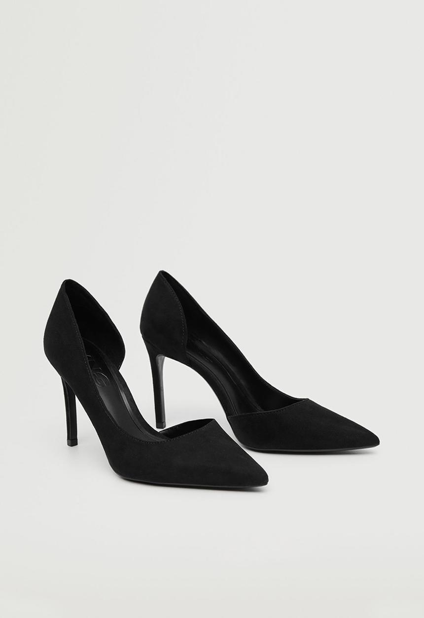 MANGO - Audrey5 asymmetric stiletto heel - black