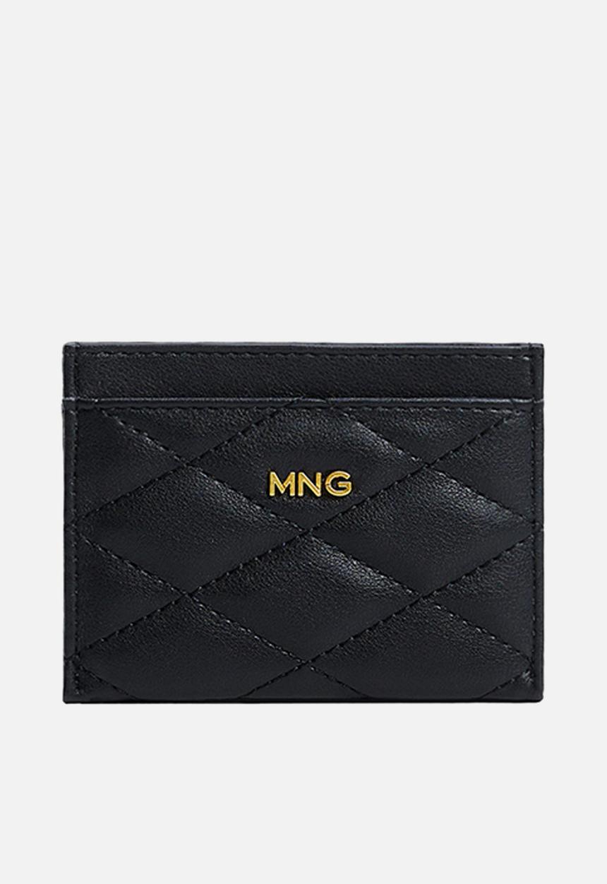 MANGO - Quilted cardholder - black