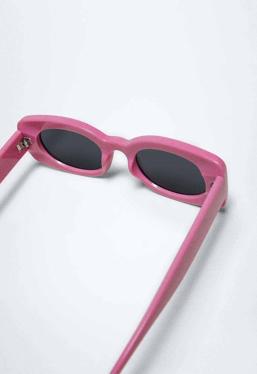 MANGO - Acetate frame sunglasses - pastel pink