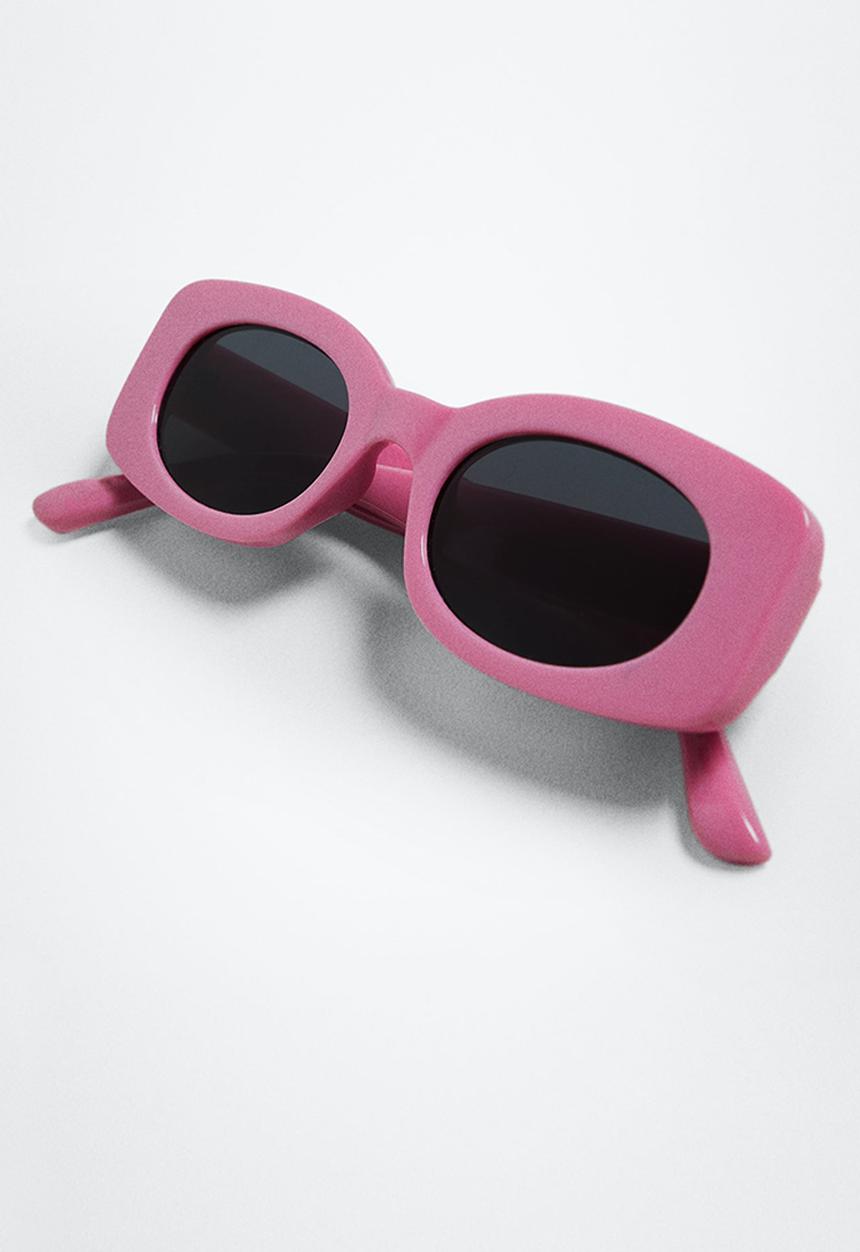 MANGO - Acetate frame sunglasses - pastel pink