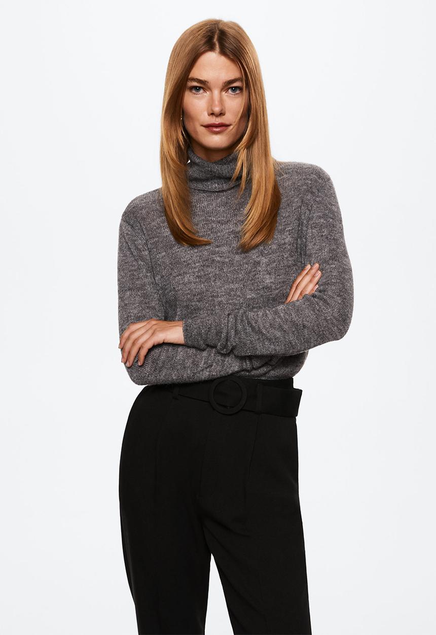 MANGO - Trousers manuel - black