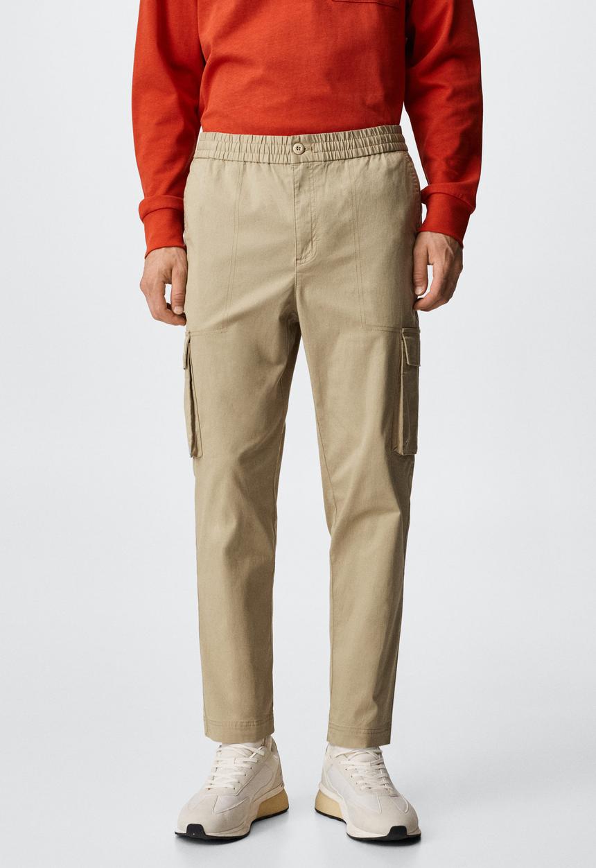 MANGO - Trousers cargo nakano - beige
