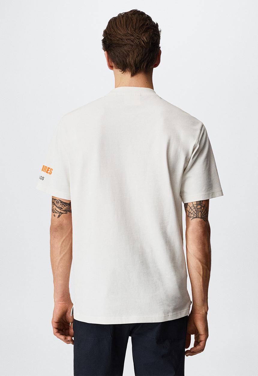 MANGO - T-shirt miltus - white