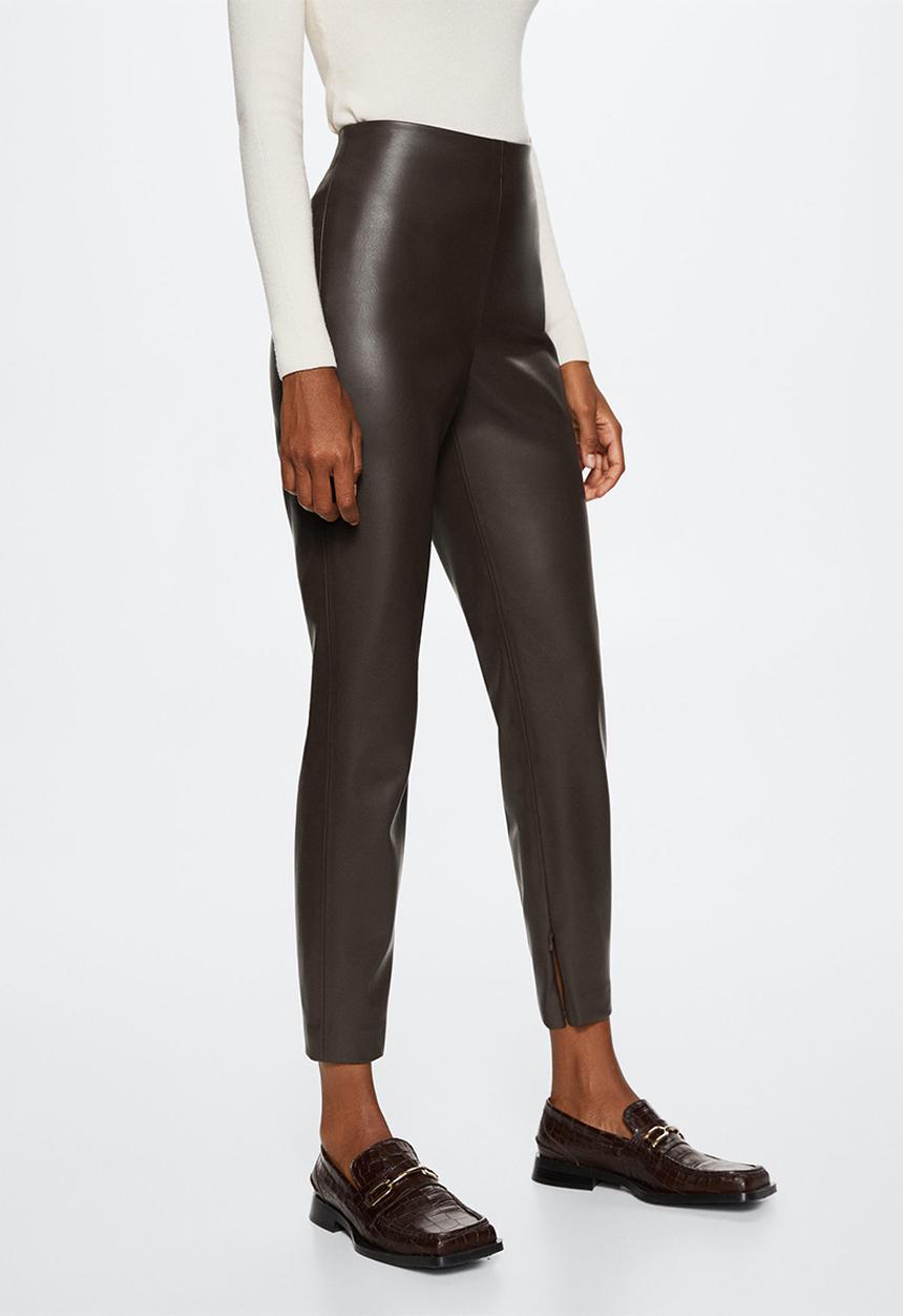 MANGO - Leggings london - mid brown