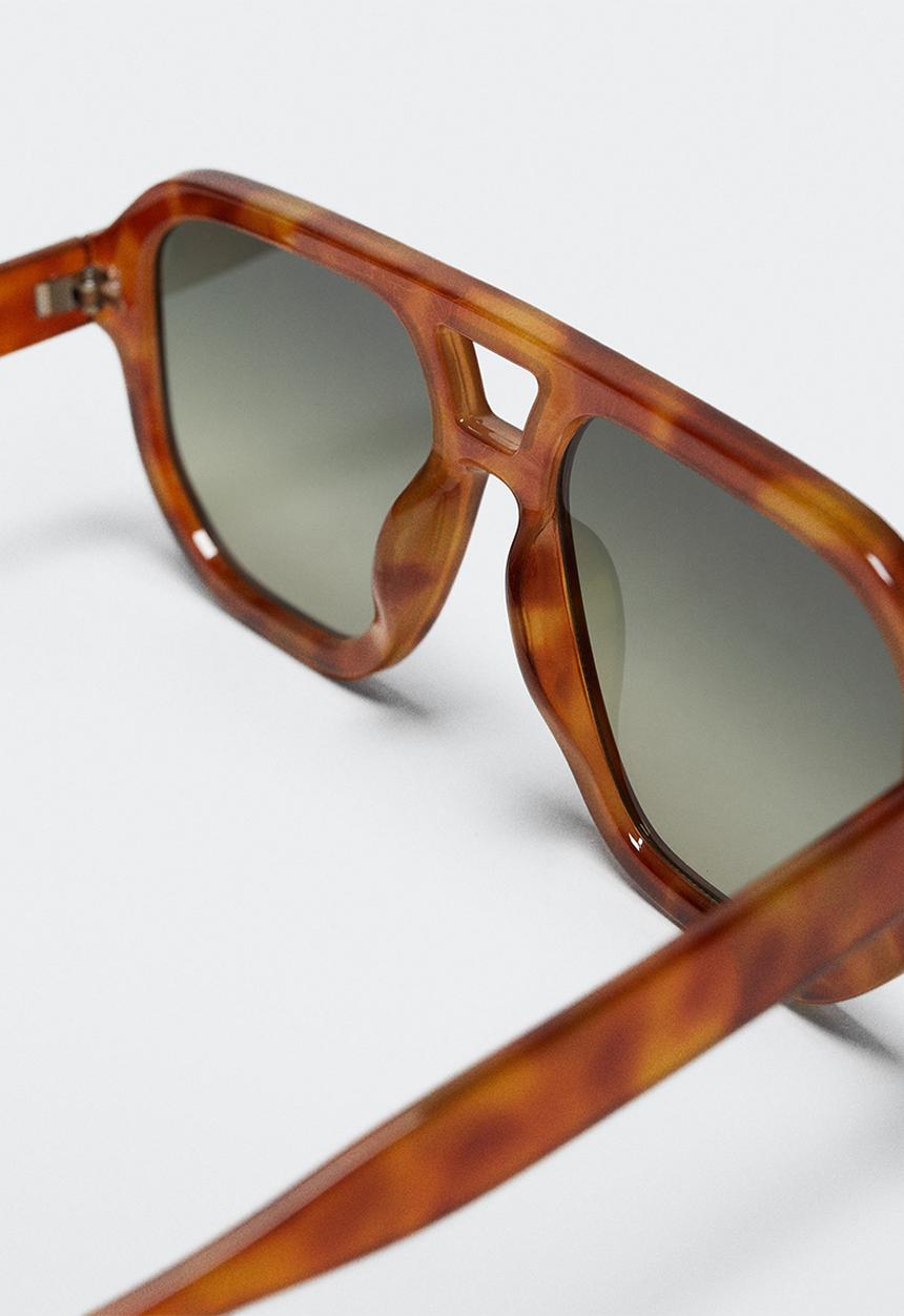 MANGO - Acetate frame sunglasses - chocolate