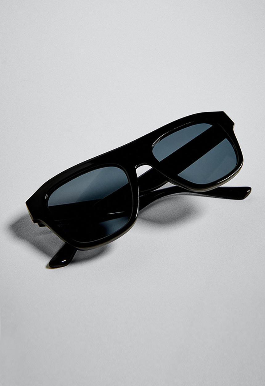 MANGO - Acetate frame sunglasses - black
