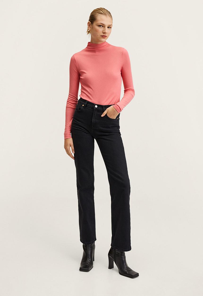 MANGO - T-shirt . philly - bright pink