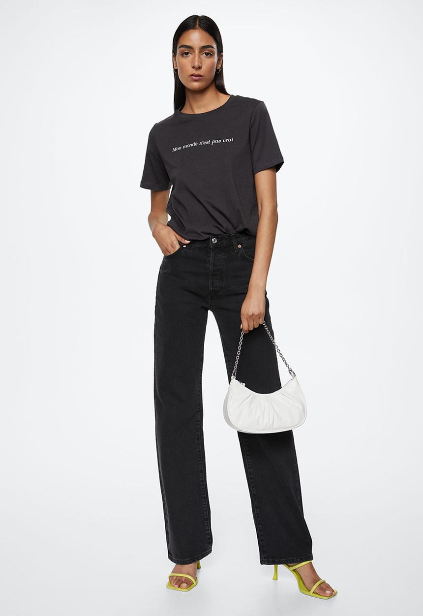 MANGO - T-shirt psgilubi - charcoal