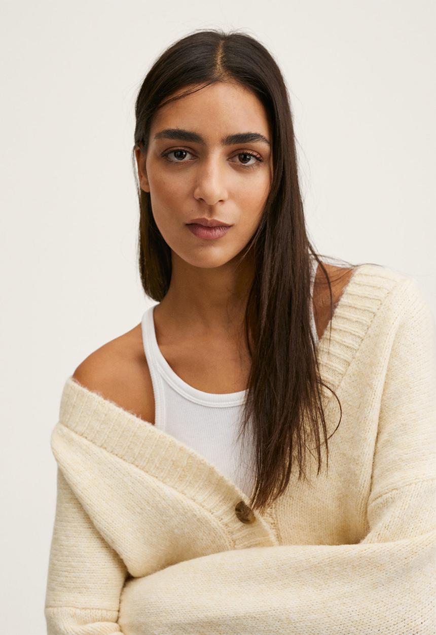 MANGO - Cardigan . nevada - light pastel beige