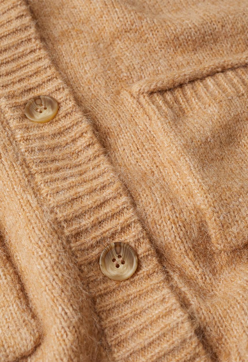 MANGO - Cardigan . nevada - medium brown