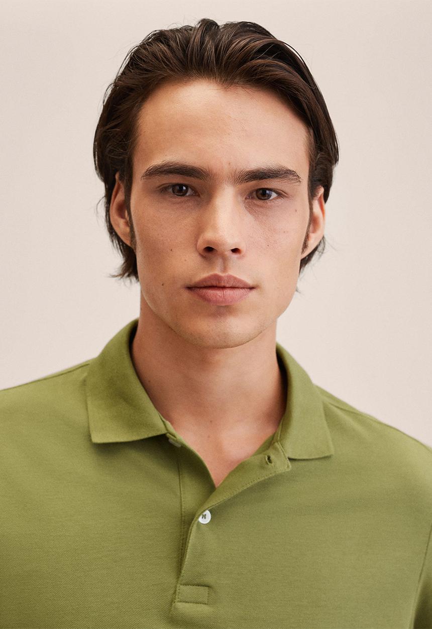 MANGO - Polo shirt . rea - green