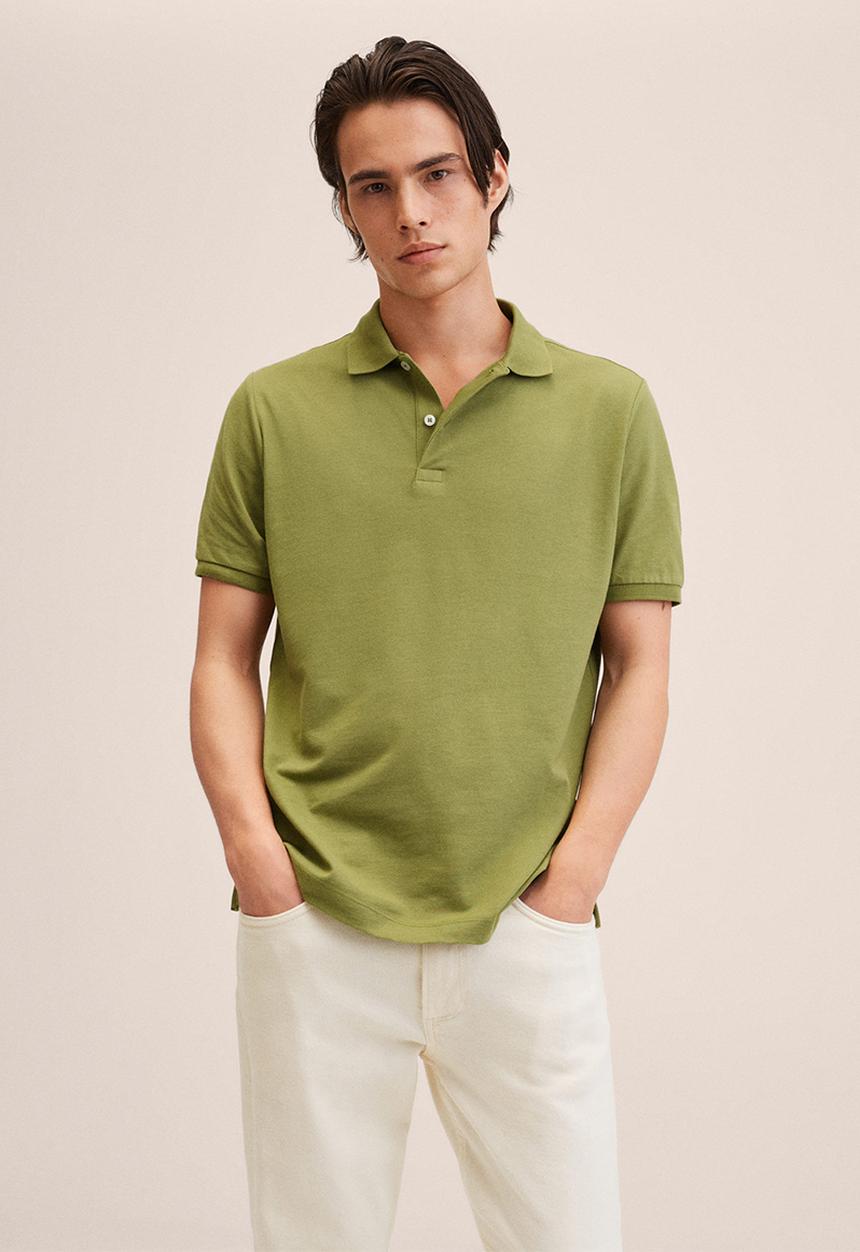 MANGO - Polo shirt . rea - green