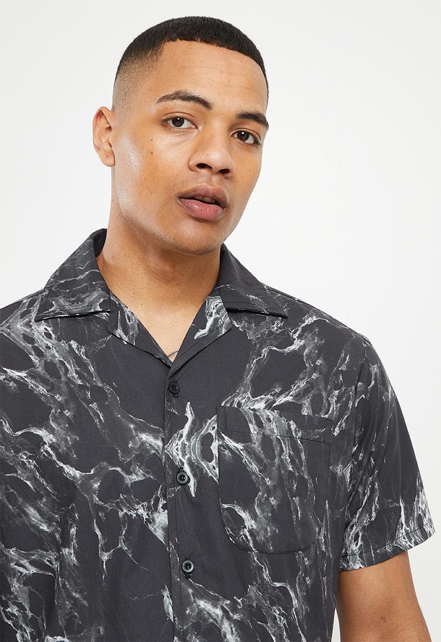 Fox - Karrera short sleeve woven - black