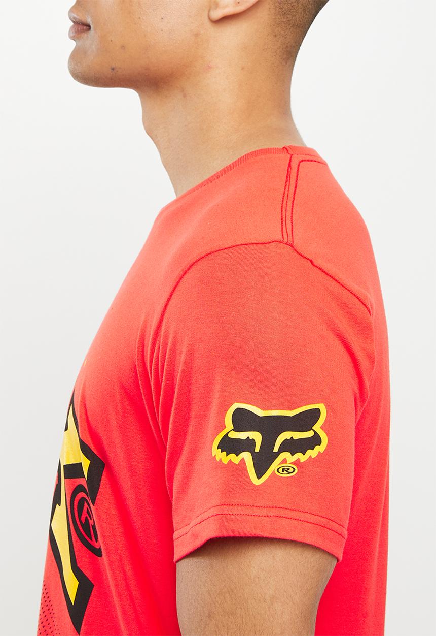 Fox - Burm short sleeve tee - flame red