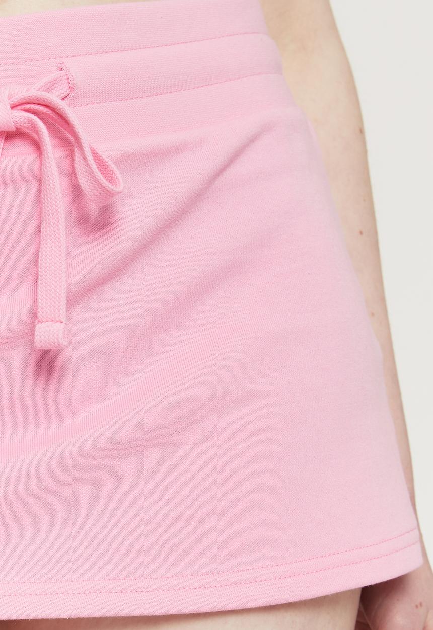 Supré  - Kiara drawcord mini skirt - bubblegum