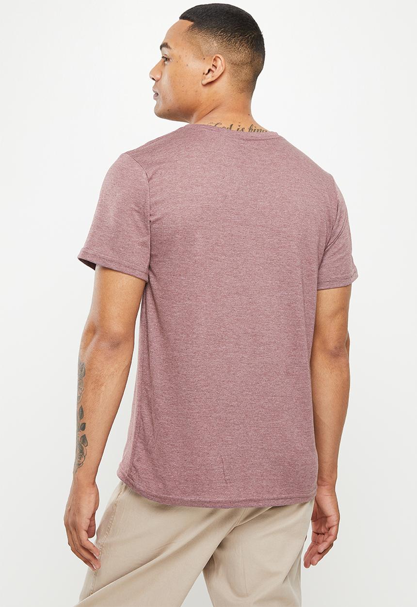 Fox - Rkane head short sleeve tee - burgundy melange