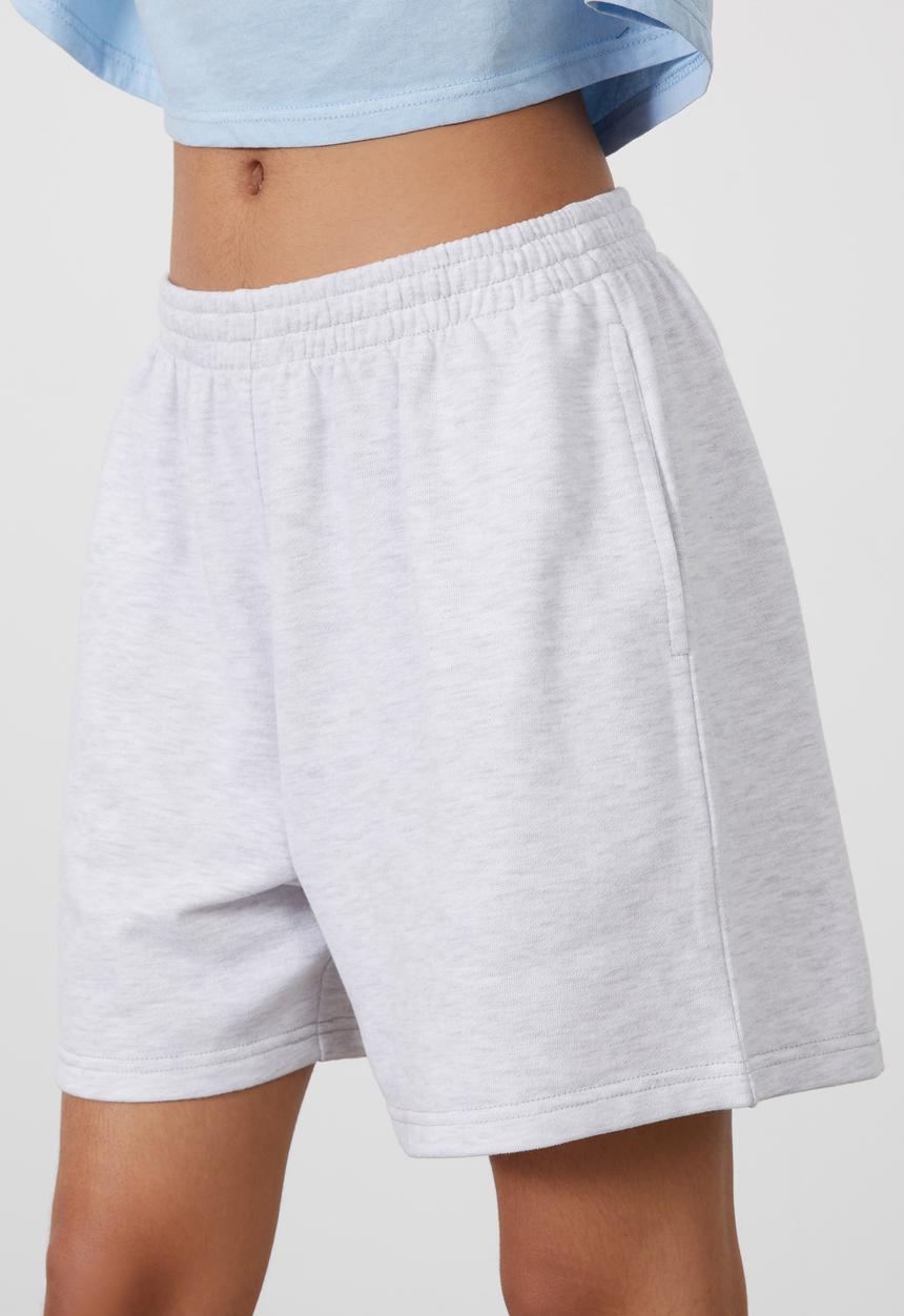 Factorie - Baggy fleece short - silver marle