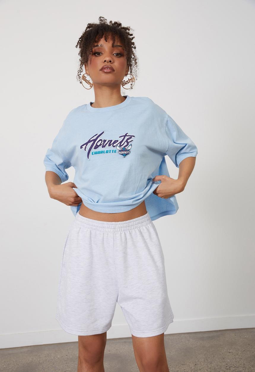 Factorie - Baggy fleece short - silver marle