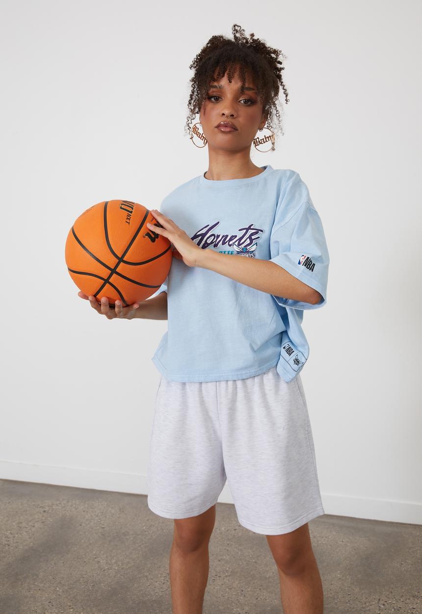 Factorie - Baggy fleece short - silver marle